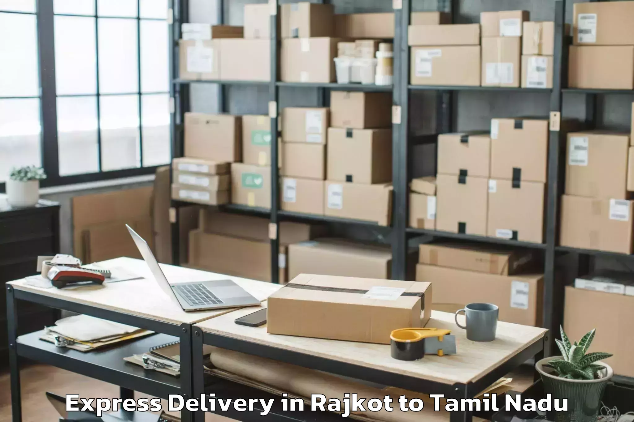 Affordable Rajkot to Vadippatti Express Delivery